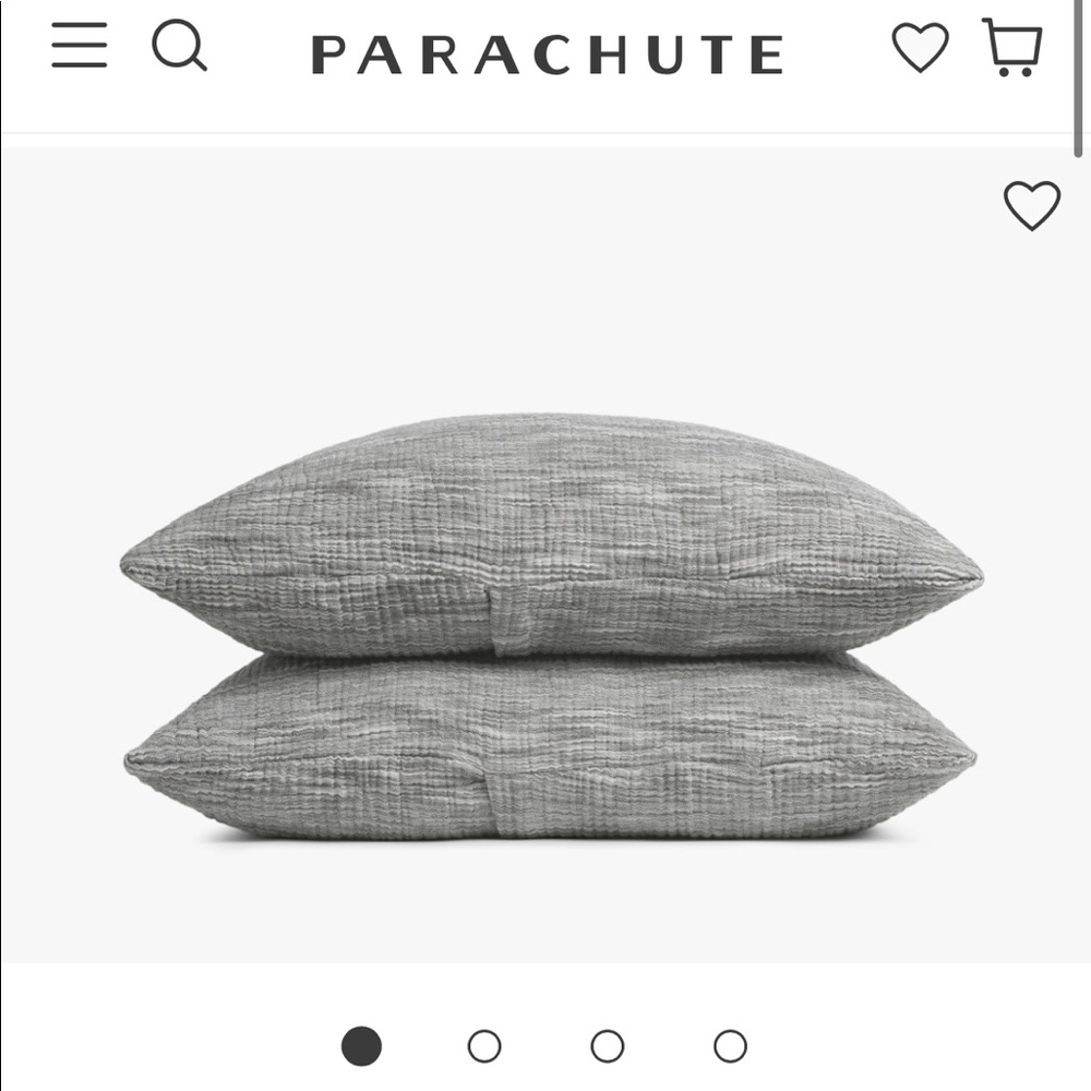 Parachute . Shams . Marble cloud cottons sham set standard set 💋🦋 nwt